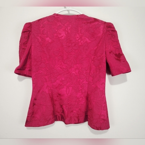 Nah Nah Women's Vintage Pink Short Sleeve Jacket Size 10 - Picture 9 of 9